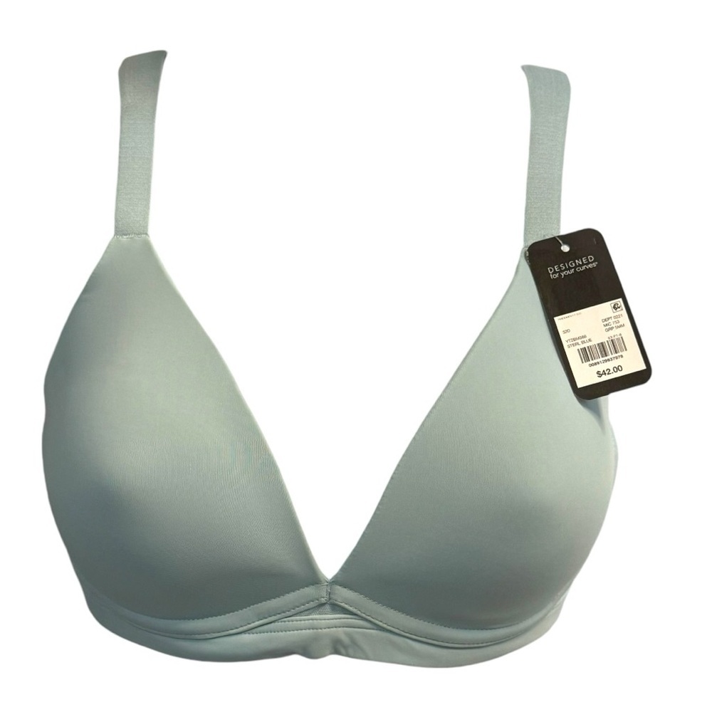 Modern Movements Comfortably Cool T-Shirt Bra STERLING BLUE 32D NWT